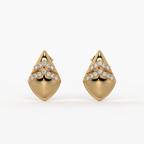 Chevron Spark Studs Earrings