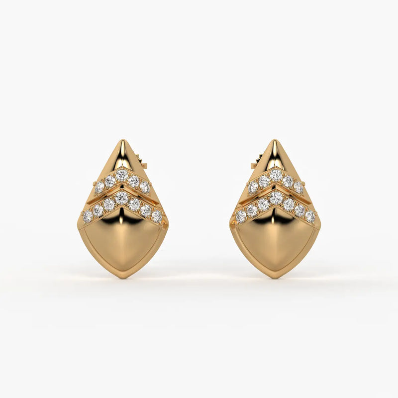 Chevron Spark Studs Earrings