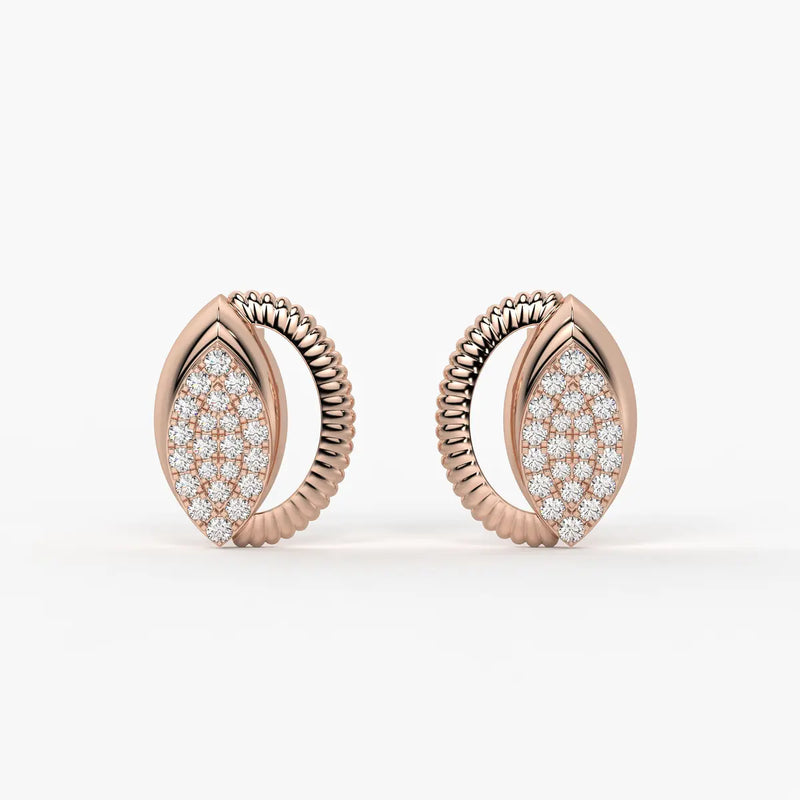 Marquise Glow Studs Earrings