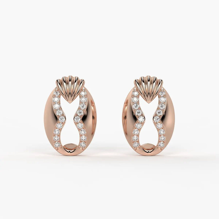 Shell Elegance Studs Earrings