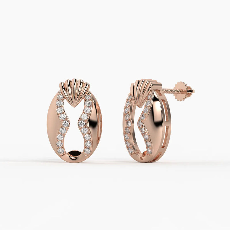 Shell Elegance Studs Earrings