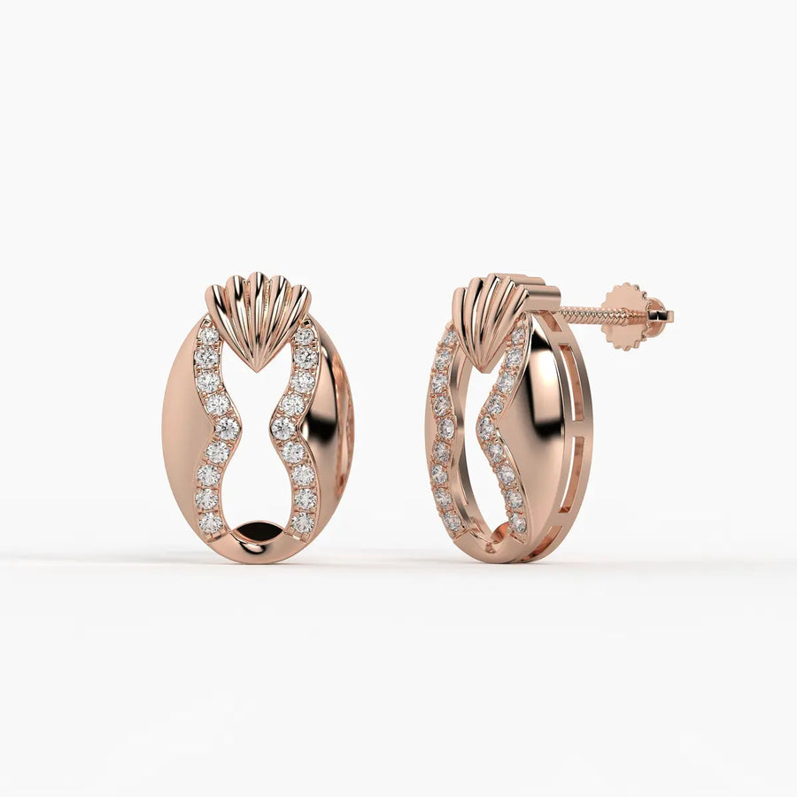 Shell Elegance Studs Earrings