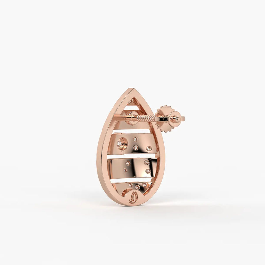 Teardrop Artistry Studs Earrings