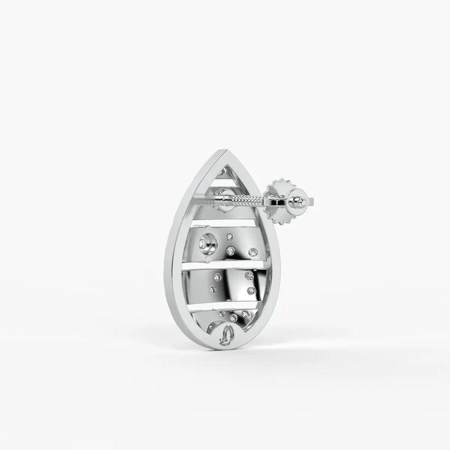 Teardrop Artistry Studs Earrings