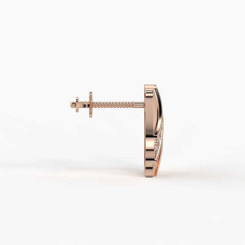 Wave Stripe Stud Earrings