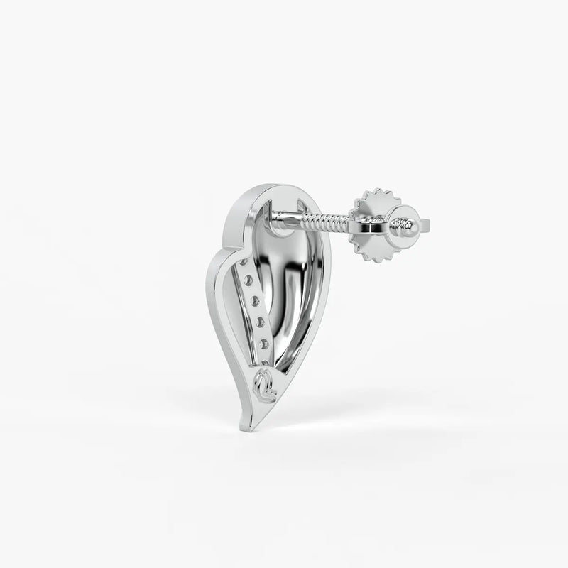 Feather Curve Stud Earrings