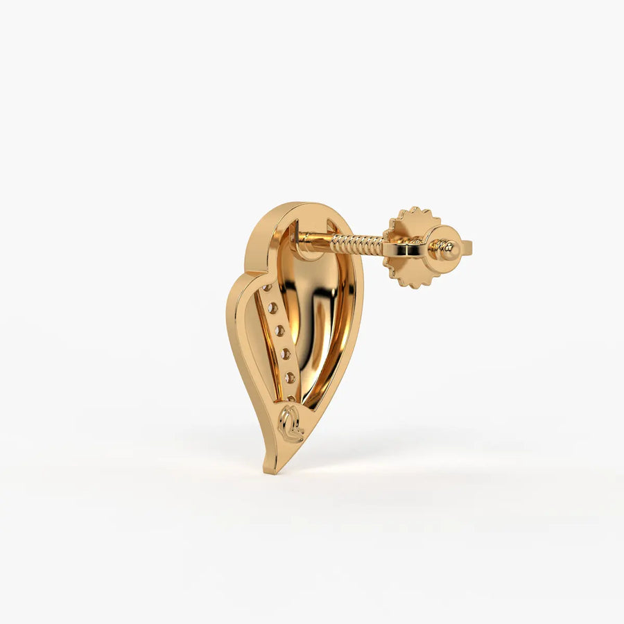 Feather Curve Stud Earrings
