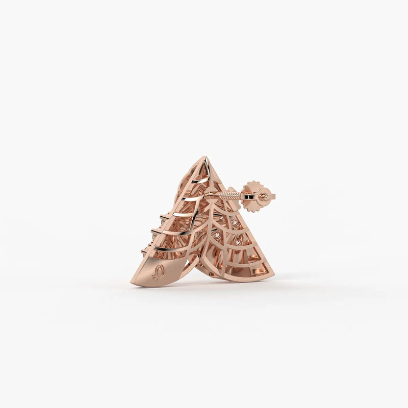 Radiant Fan Stud Earrings