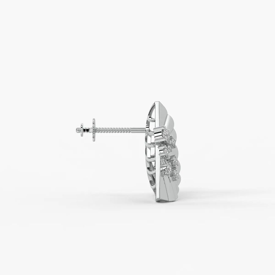 Radiant Fan Stud Earrings