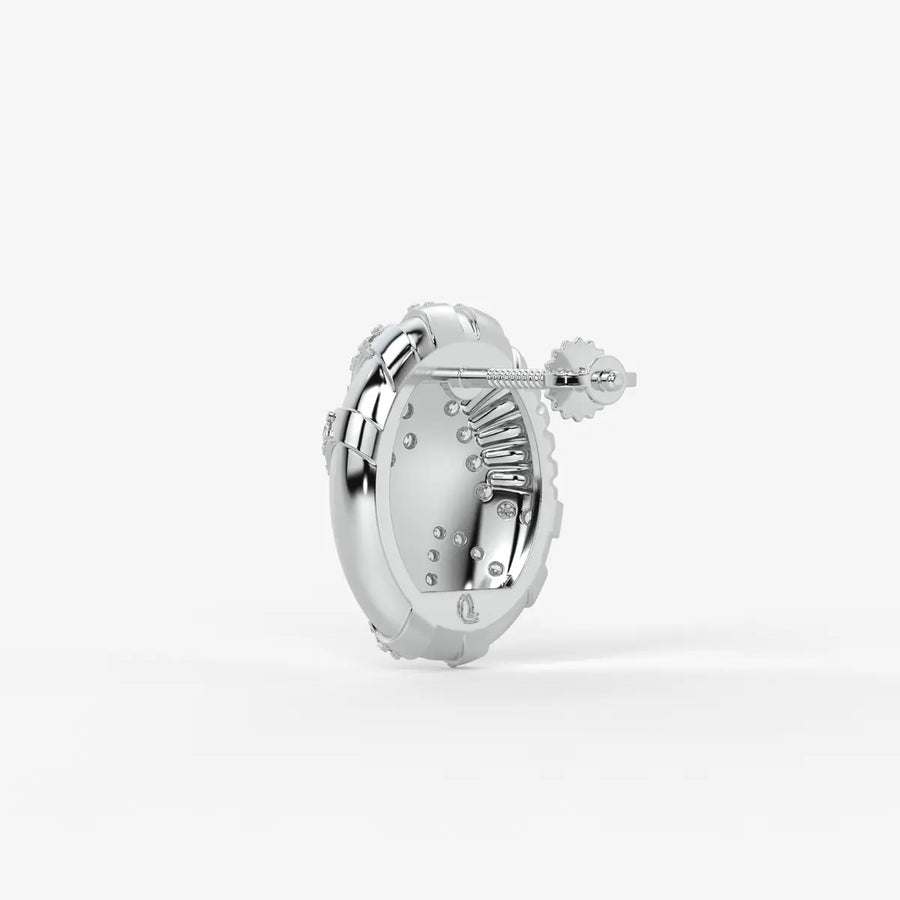 Radiant Wave Studs Earrings