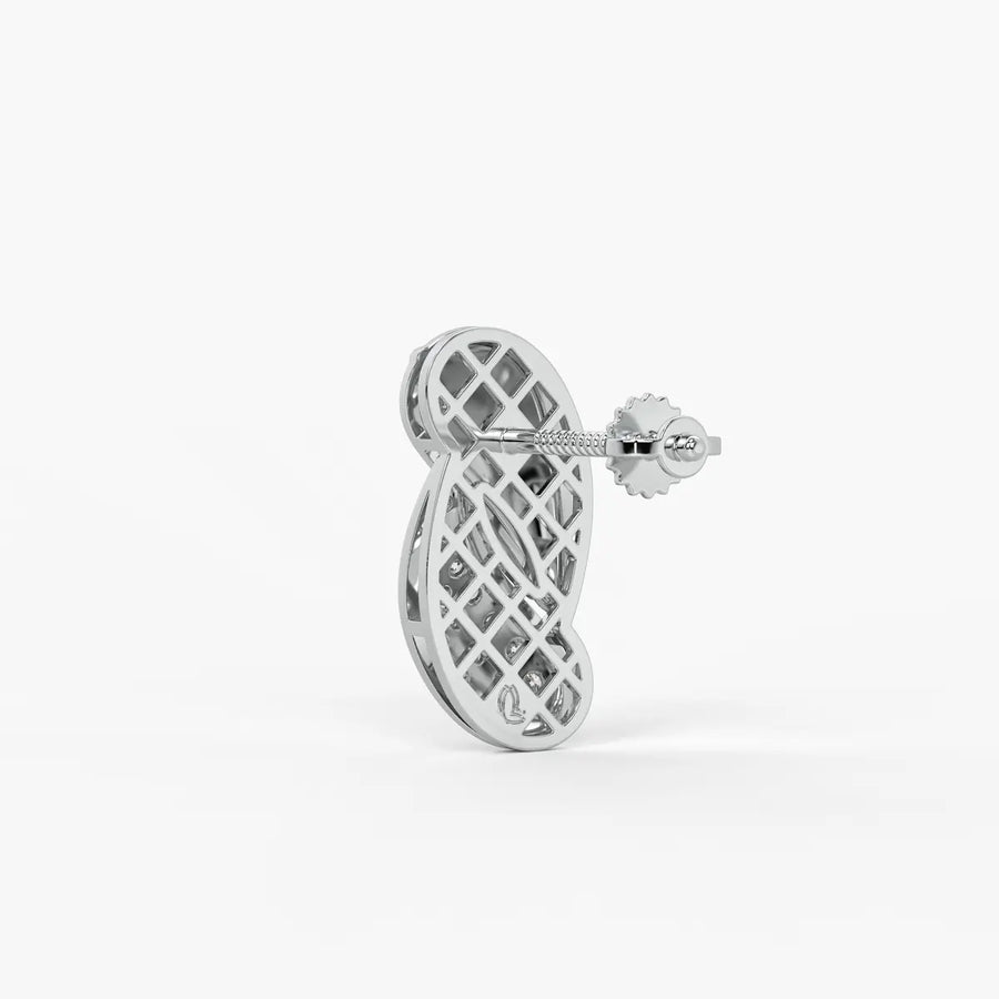Twisted Leaf Stud Earrings