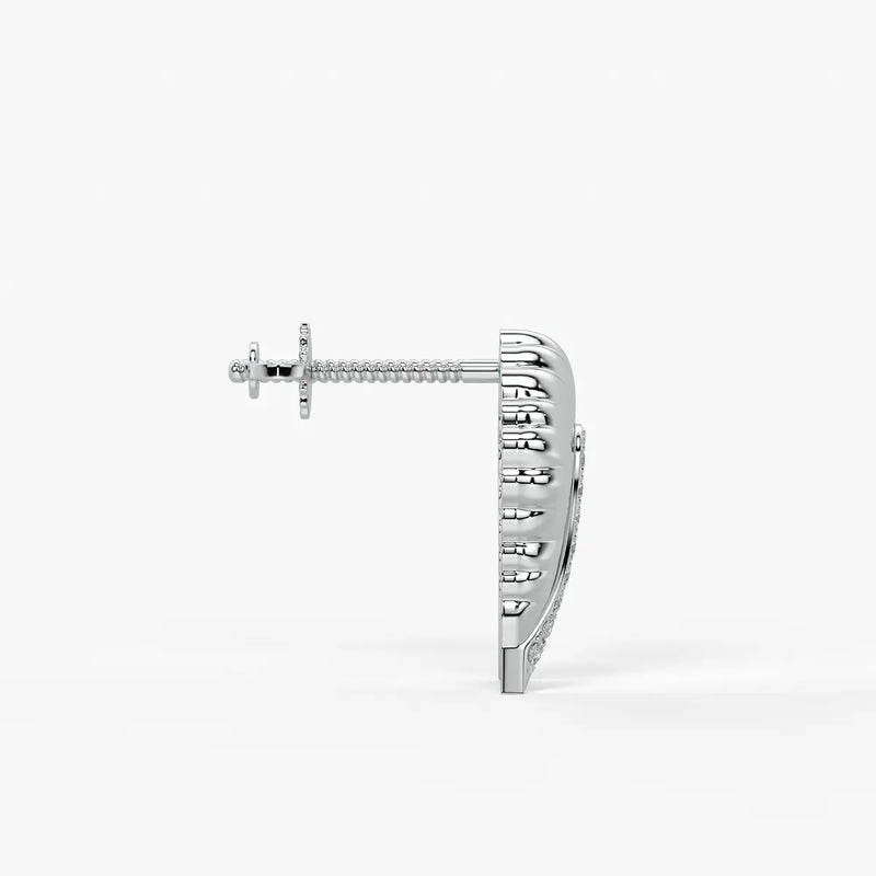 Feather Split Stud Earrings