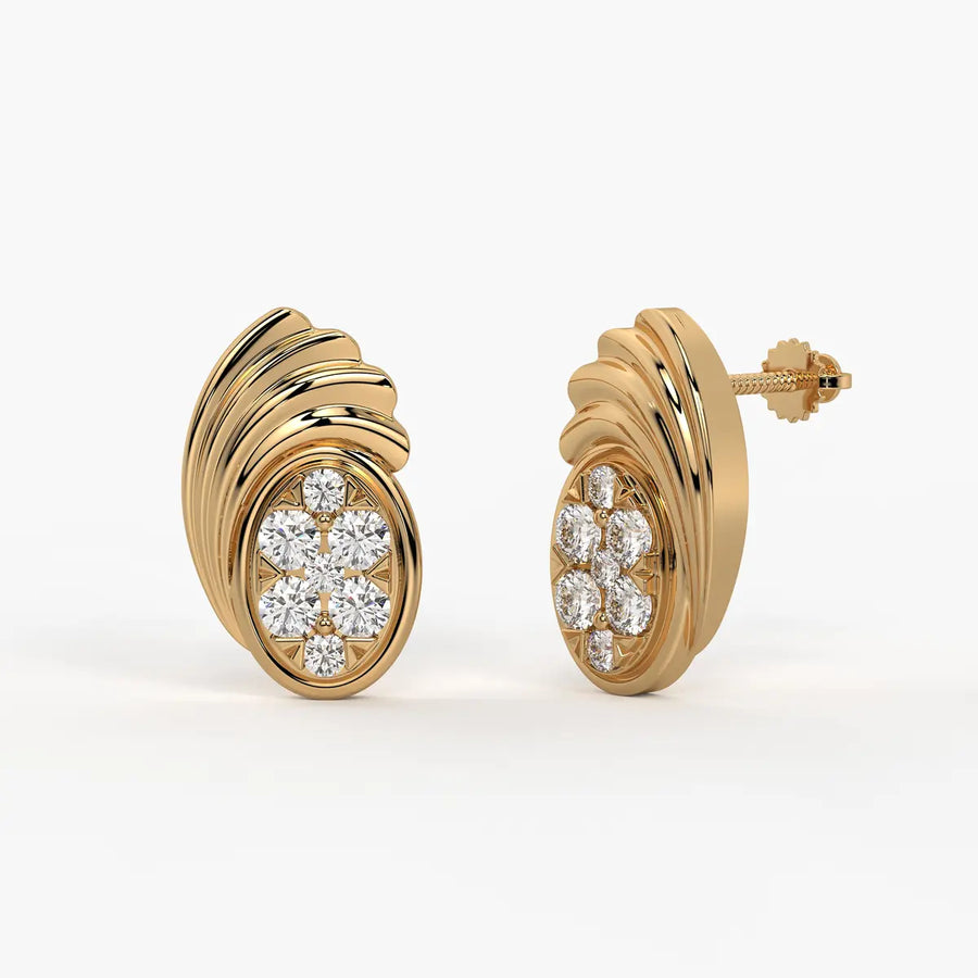 Aurora Crest Studs Earrings