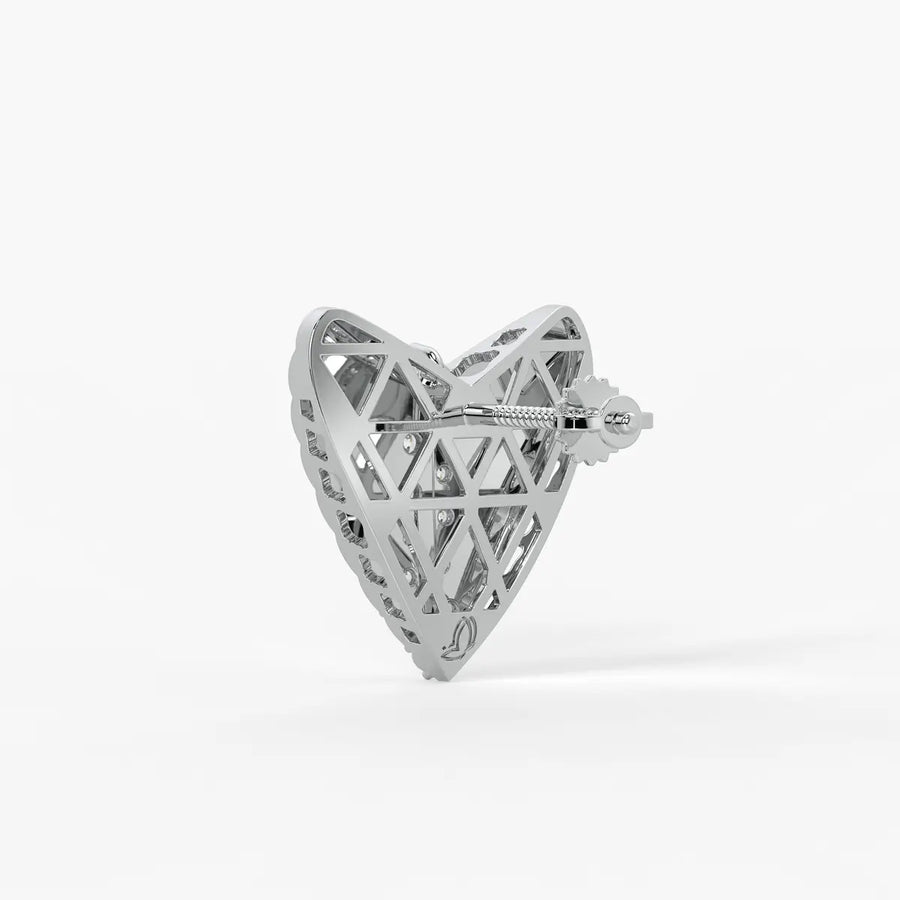 Aria Heart Studs Earrings
