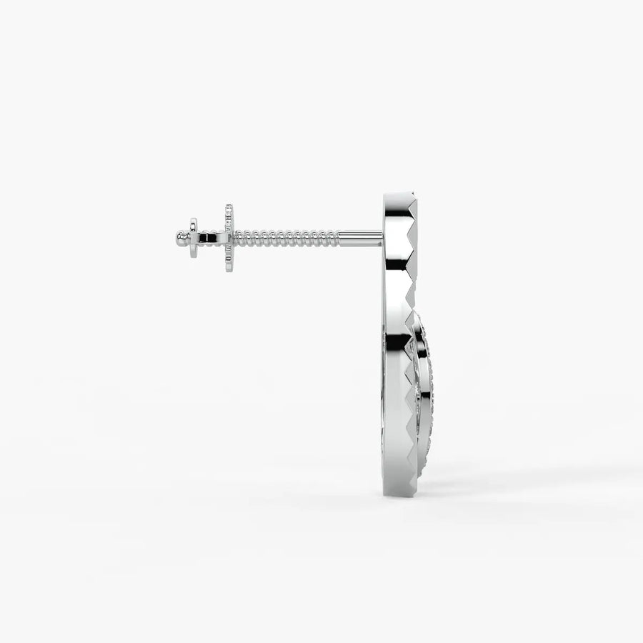 Illuma Crown Circle Studs Earrings