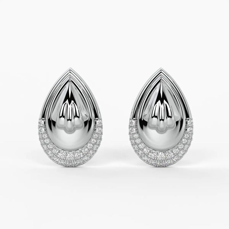 Majestic Dewdrop Radiance Studs Earrings