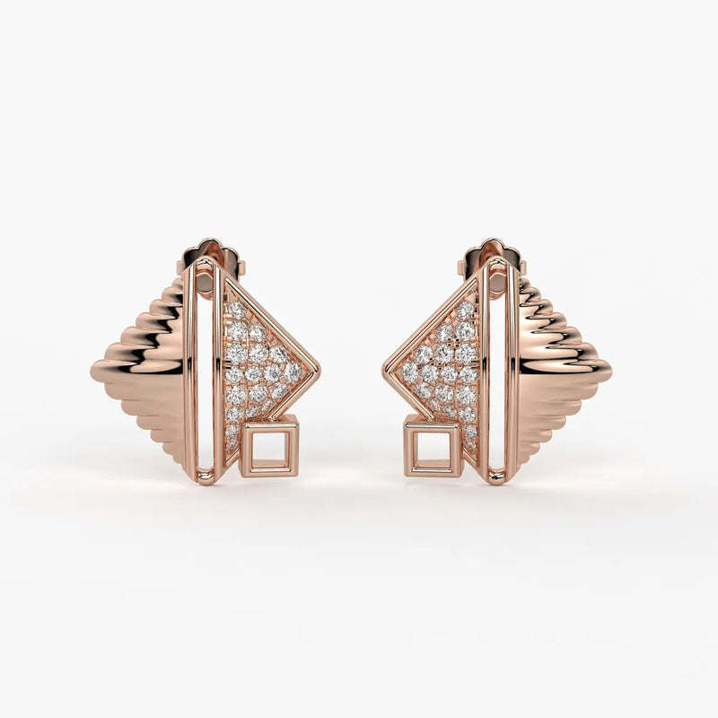 Crystalline Tides Studs Earrings