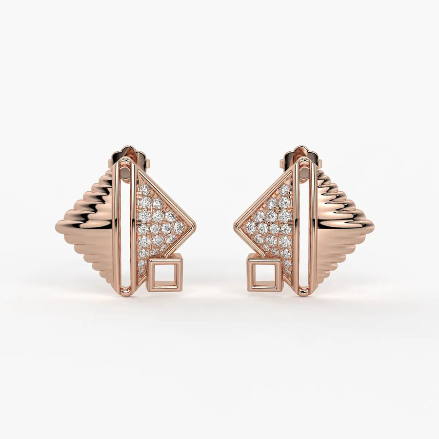 Crystalline Tides Studs Earrings