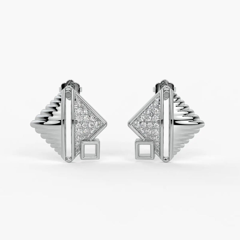 Crystalline Tides Studs Earrings