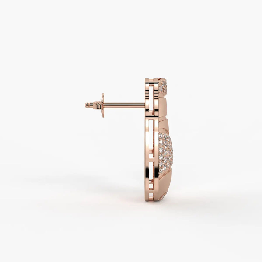 Oro Spiral Studs Earrings