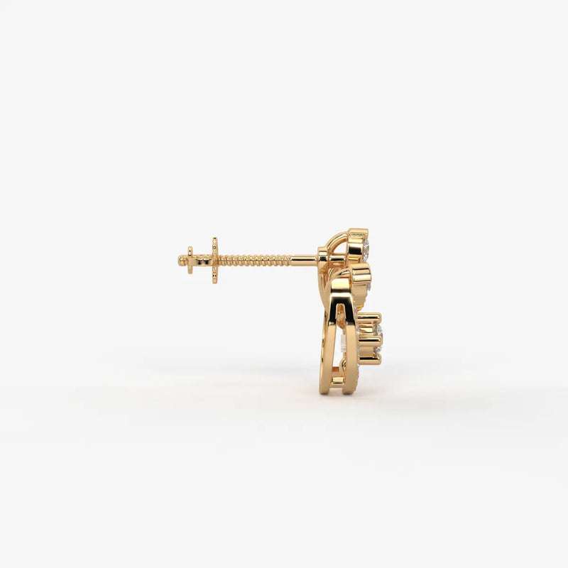Cirelle Crown Bloom Stud Earrings