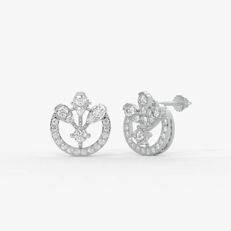 Cirelle Crown Bloom Stud Earrings