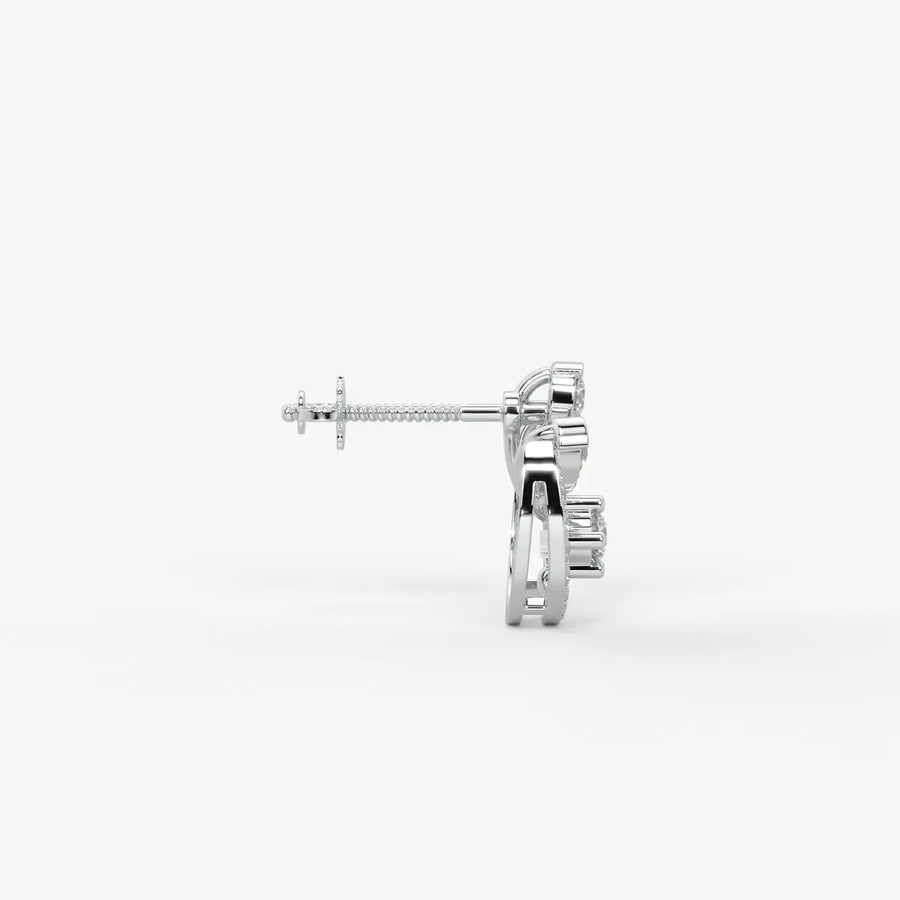 Cirelle Crown Bloom Stud Earrings