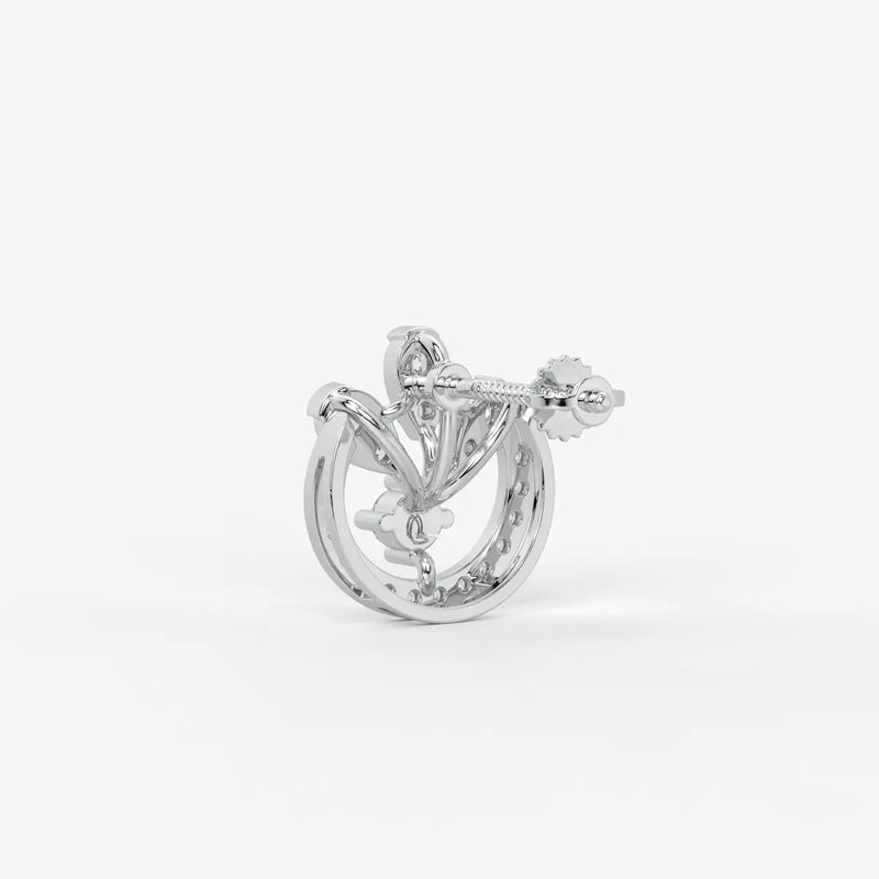 Cirelle Crown Bloom Stud Earrings