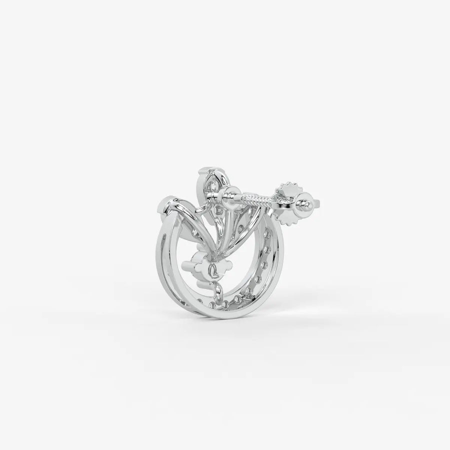 Cirelle Crown Bloom Stud Earrings