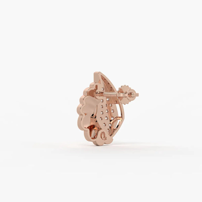 Aurelle Glint Shell Stud Earrings