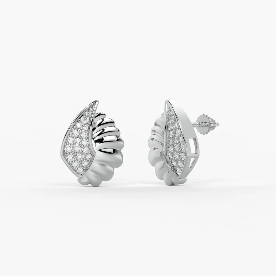 Aurelle Glint Shell Stud Earrings