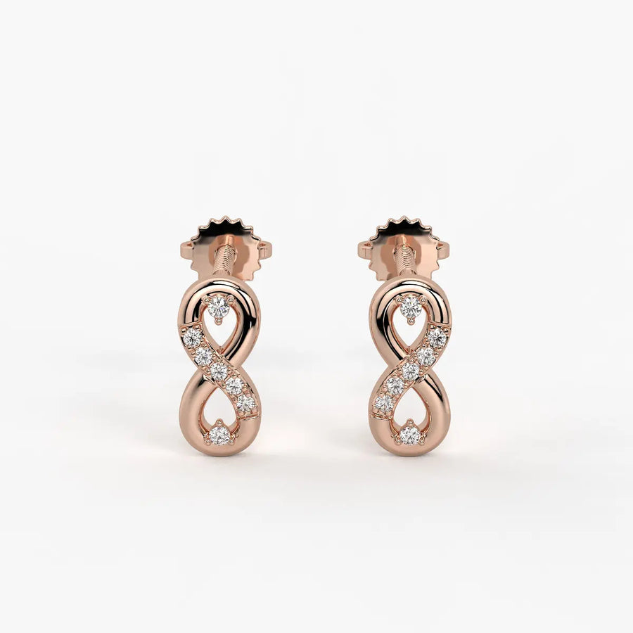 Velmira Loopline Diamond Stud Earrings