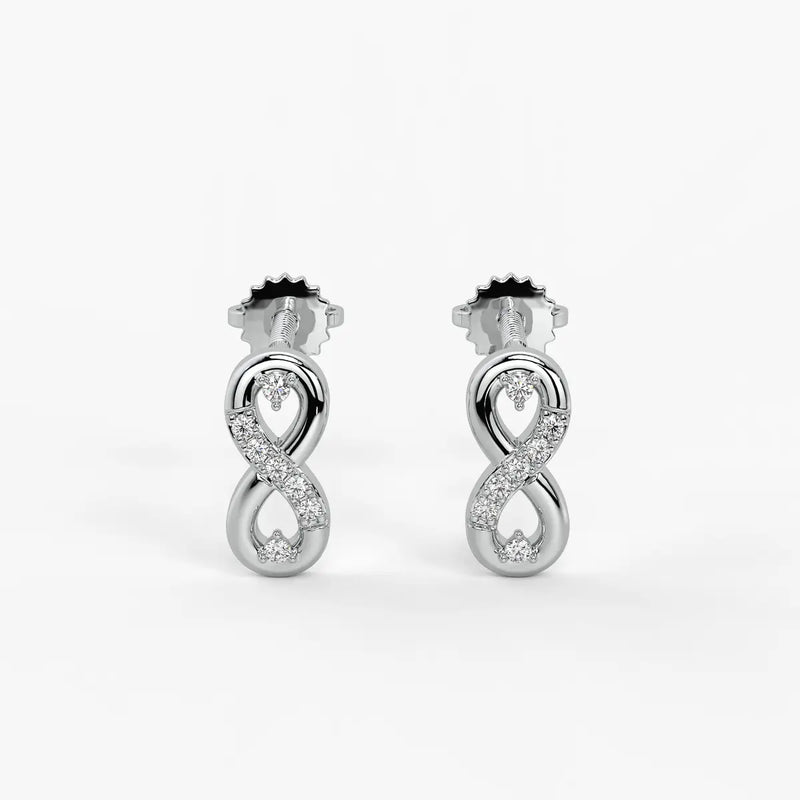 Velmira Loopline Diamond Stud Earrings
