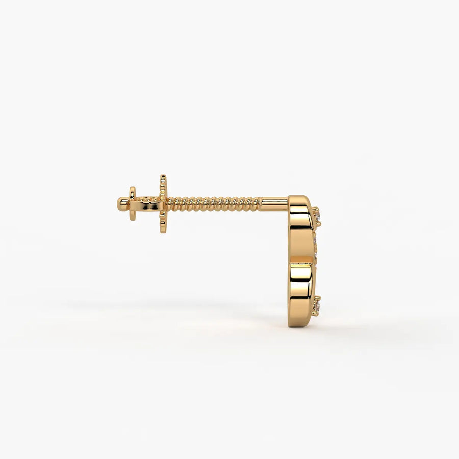 Velmira Loopline Diamond Stud Earrings