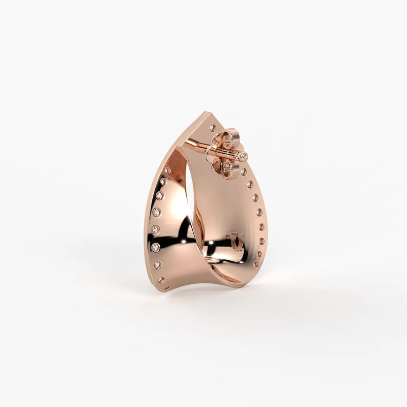 Twisted Teardrop Stud Earrings