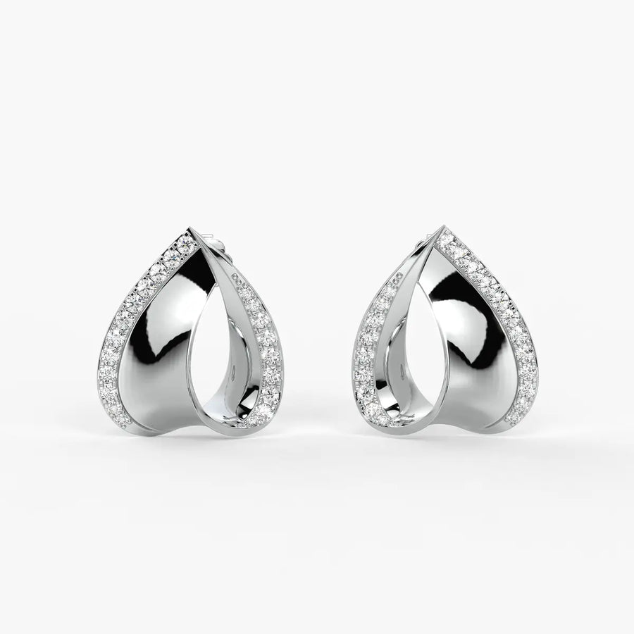 Twisted Teardrop Stud Earrings