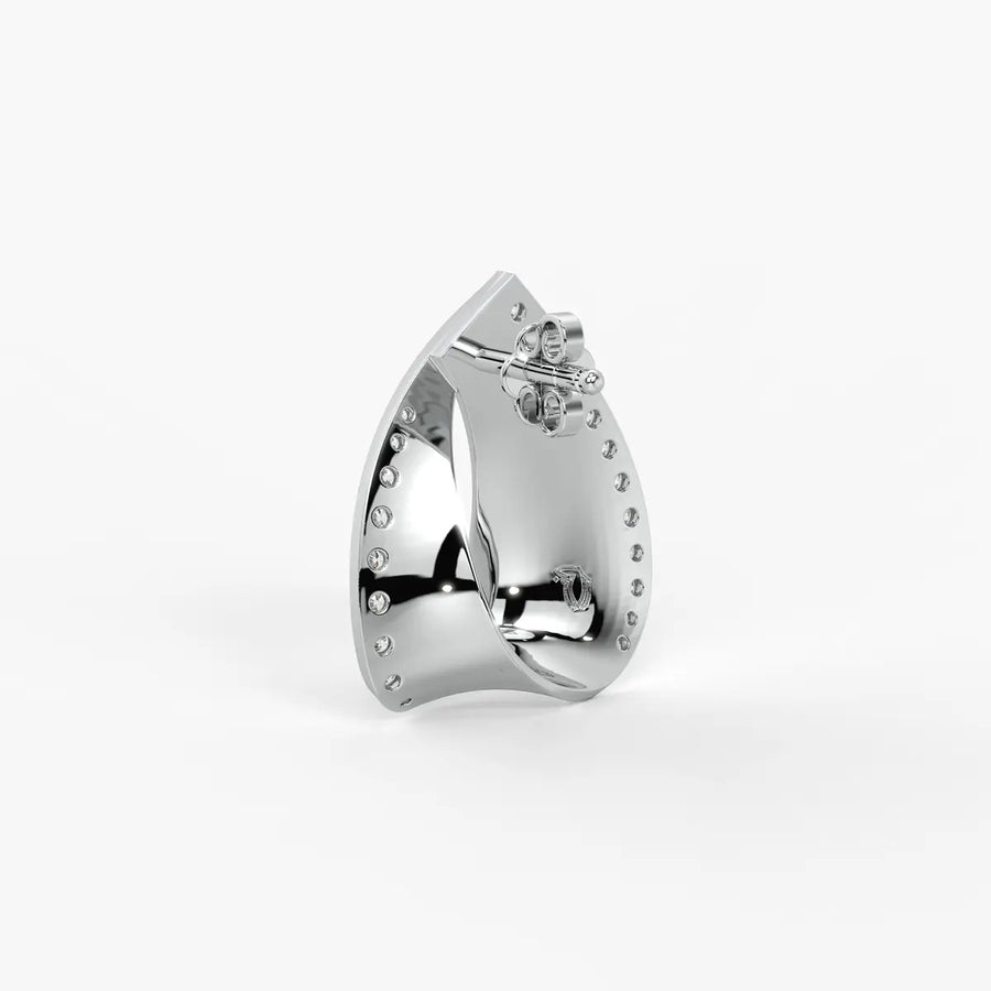 Twisted Teardrop Stud Earrings