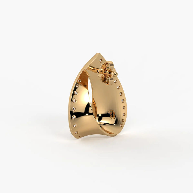 Twisted Teardrop Stud Earrings