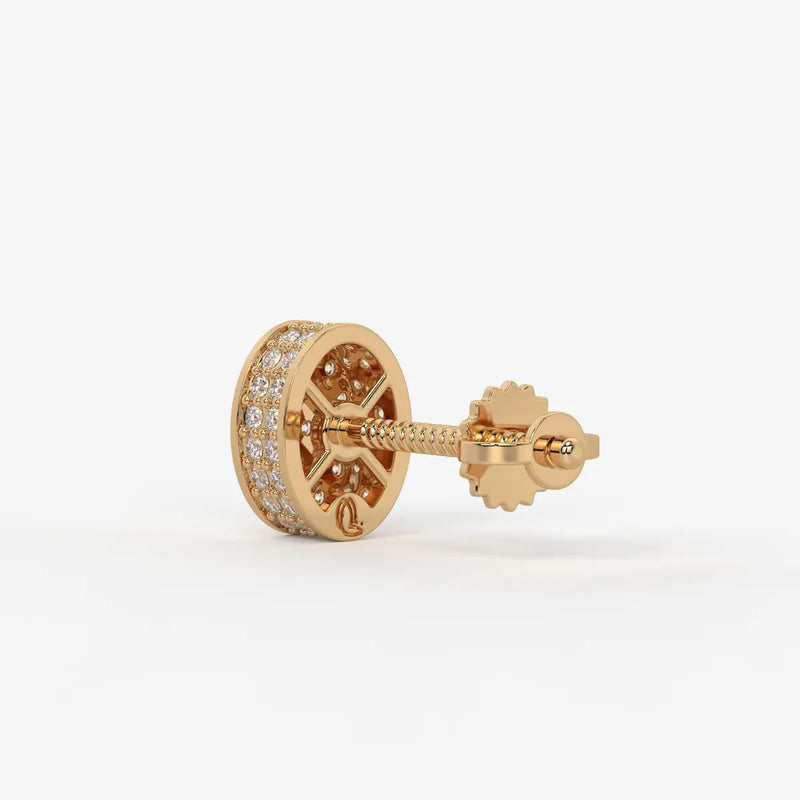Imperio Oval Command Diamond Stud Earrings