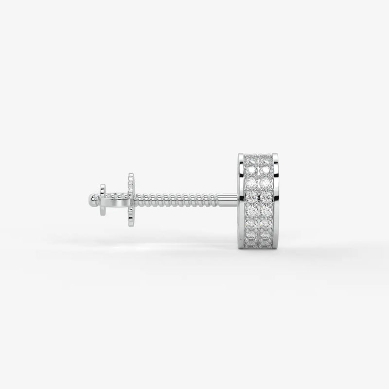 Imperio Oval Command Diamond Stud Earrings