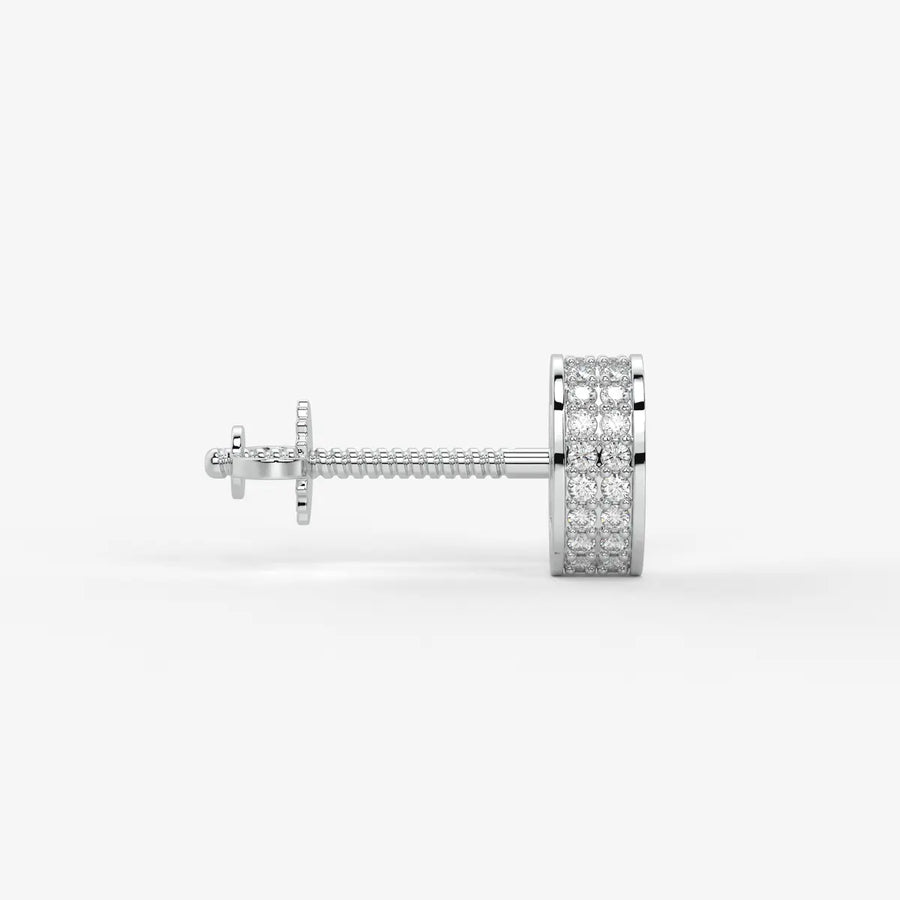 Imperio Oval Command Diamond Stud Earrings