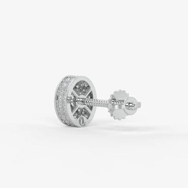 Imperio Oval Command Diamond Stud Earrings