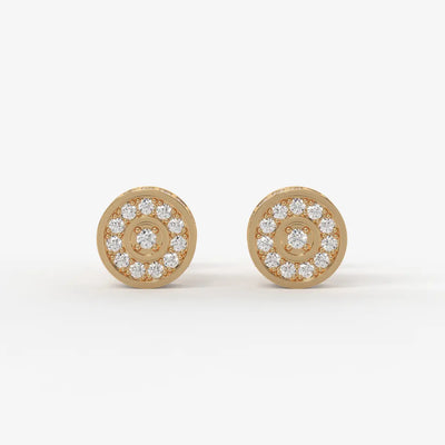 Orbit Core Diamond Stud Earrings