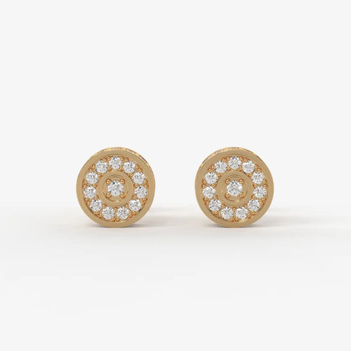 Orbit Core Diamond Stud Earrings