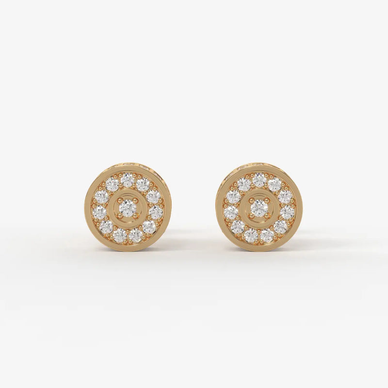 Orbit Core Diamond Stud Earrings