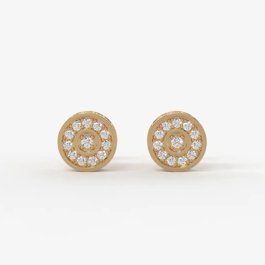 Orbit Core Diamond Stud Earrings