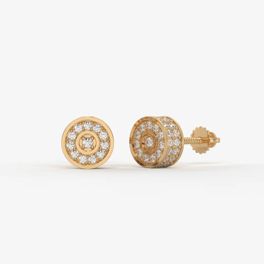 Orbit Core Diamond Stud Earrings