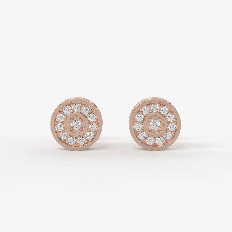 Orbit Core Diamond Stud Earrings
