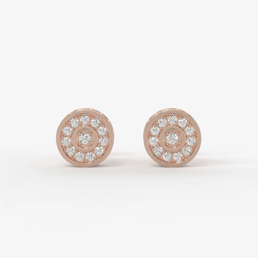 Orbit Core Diamond Stud Earrings