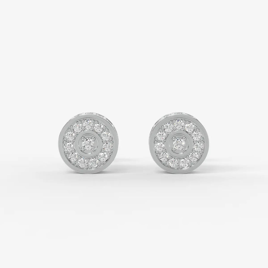 Orbit Core Diamond Stud Earrings